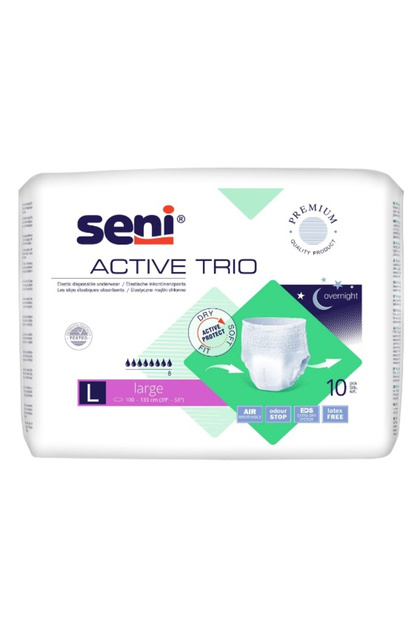 Chiloți absorbanți Active Trio L, 10 bucăți