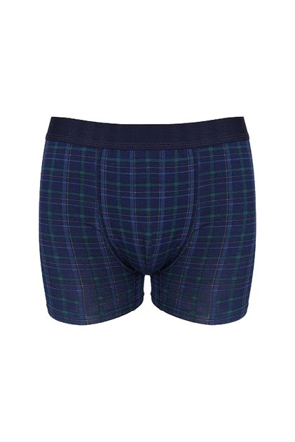 Men's Single Patterned Cotton Boxers