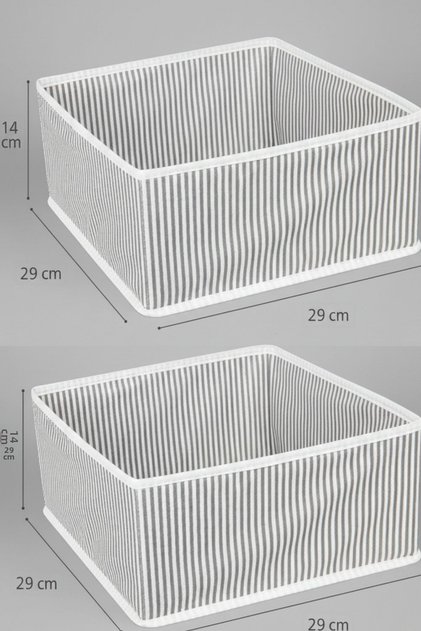 2-Drawer and Shelf Organizer Gray