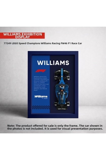 Williams F1 Lego Exhibition Frame, Exhibition Chart, Speed Champions Fw46 (77249) 21X30 cm F004