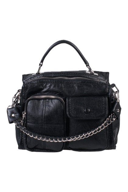 Arme City Ac1134 Soft Leather Handle and Backpack with Six Compartments