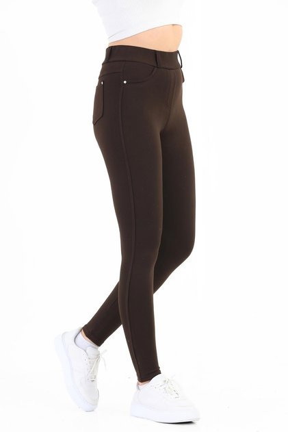 Toparlayıcı Tayt Pantolon Görünümlü Arka Cepli