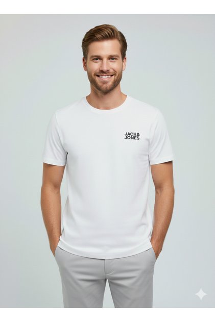 JACK&JONES 12151955 SOL GOGUS KUCUK JACK&JONES YAZILI TSHIRT