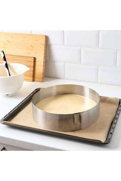 Adjustable Size Round Cake Mold 16-30 cm Stainless Steel Cake Baking Pan