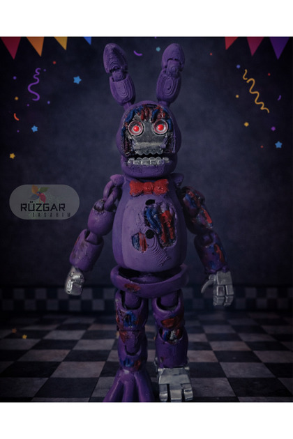 Rüzgar Tasarım Fnaf Five Nights at Freddy's Withered Bonnie Fnaf