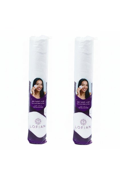 اقراص قطنية لإزالة المكياج من لوفيان 120قرص - عبوتين Cotton Pads for Makeup Removal