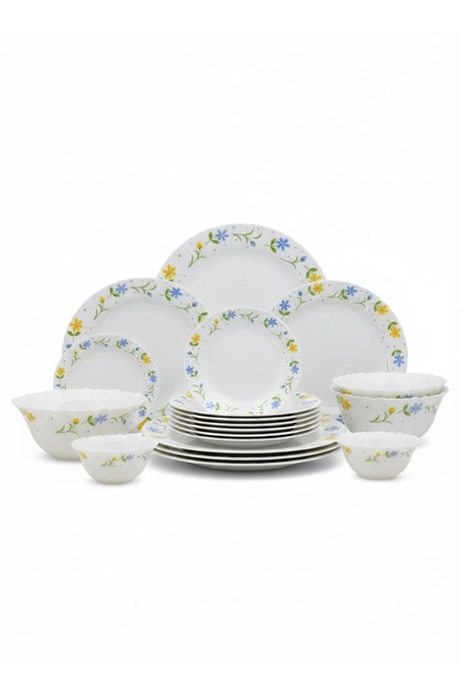 Classic 44 Pc Opalware Dinner Set — Twilight Bouquet