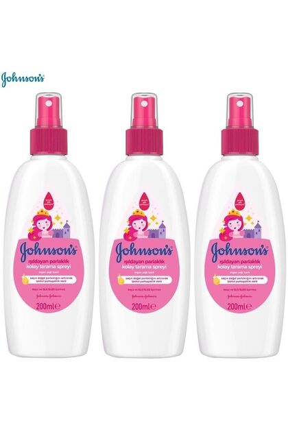 Johnsons Baby Bebek Kolay Tarama Spreyi 200ml 3 Lü Set Işıldayan Parlaklık