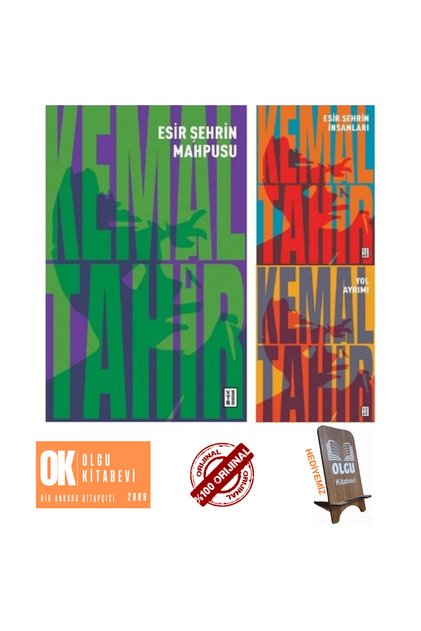 Esir Şehrin İnsanları Üçlemesi - Esir Şehrin Mahpusu - Yol Ayrımı Kemal Tahir 3 Books