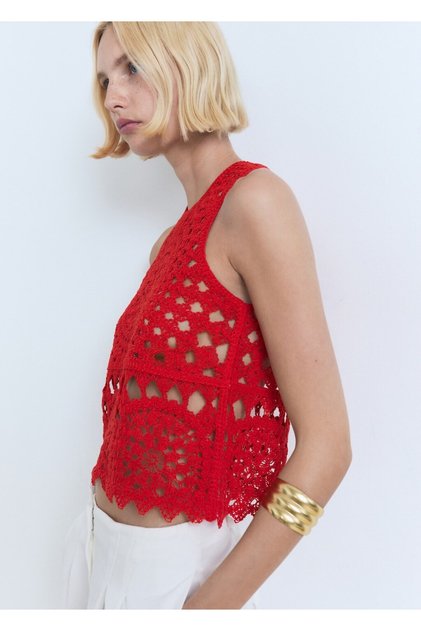 Crochet Knitwear Blouse