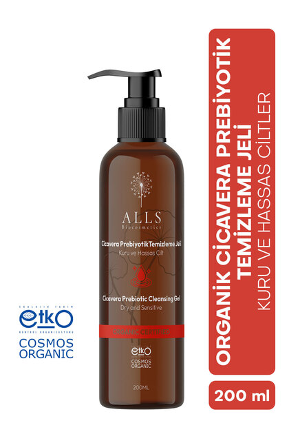 Alls Biocosmetics Organik Cicavera Prebiyotik Temizleme Jeli 200