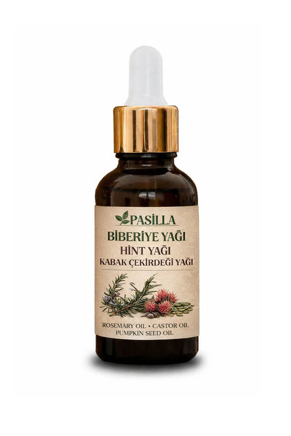 Biberiye Yağı - Hint Yağı - Kabak Çekirdeği Yağı Karışımı 50 ml