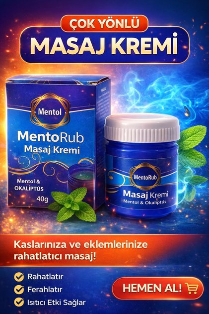 Mentollü Masaj Kremi 40 Gr (5 adet)