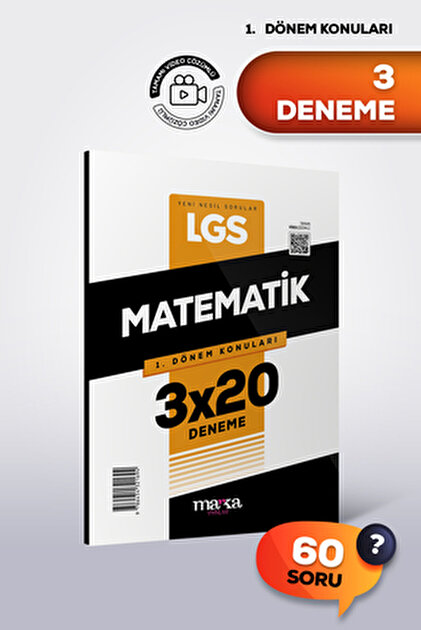 Marka Yayınları LGS TÜRKÇE 1. Dönem Konuları 3 Deneme 2026
