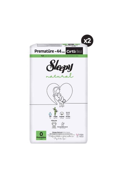 Sleepy Natural Süper Paket Bebek Bezi 0 Numara Premature 88 Adet