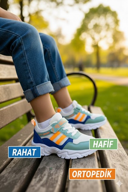 Elastic Hook-and-Loop Fastener Soft Flexible Lightweight Breathable Unisex Mesh Kids Sneakers Sneakers