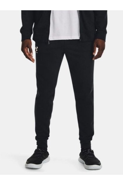 1380843-001 Ua Rival Terry Jogger Elastic Waist Slim Fit Black Men's Sweatpants