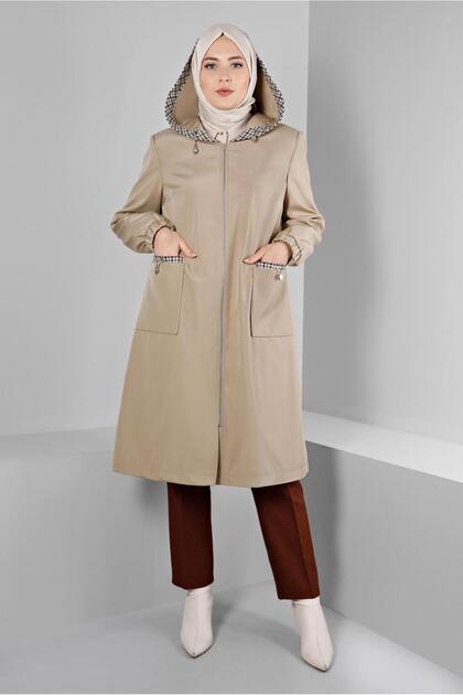 PADDY SHOULDERED HOODED TRENCKOT 10695