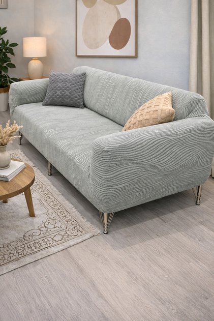 Jacquard 3-Seater Sofa Cover, Sofa Bed Couch Cover (PRODUCT CONTENTS 1 ITEM) Sofa Cover