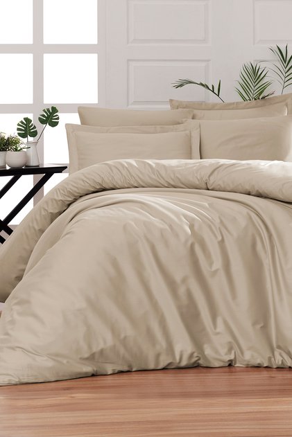 Snazzy 100% Cotton Satin 200 Tc (80 Thread) Double Duvet Cover Set