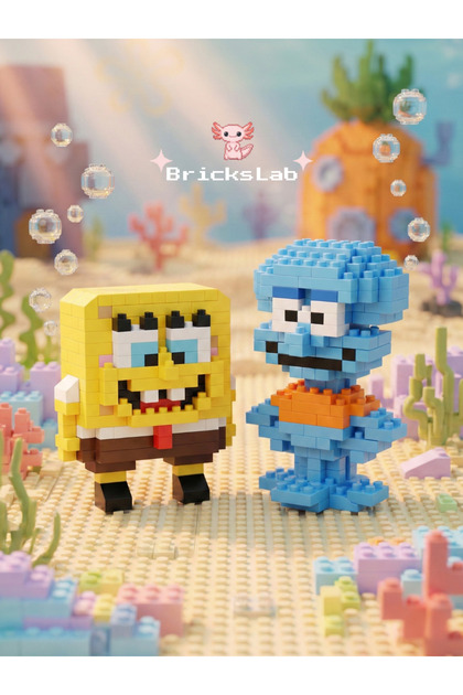 Bricks Mini SpongeBob & Squidward 3D Puzzle Figür Seti - Fiyatı