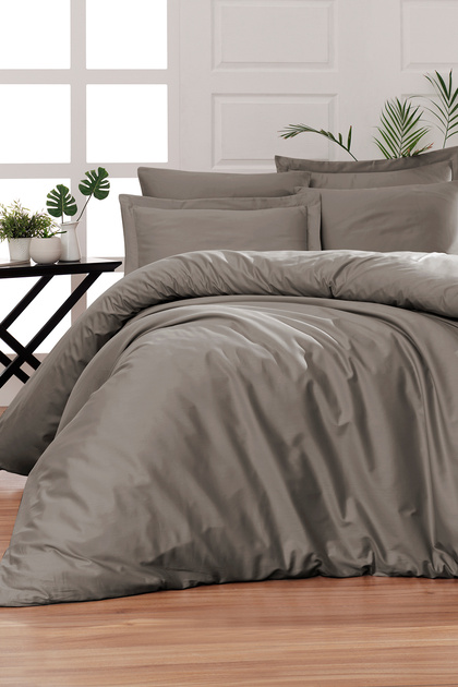 Snazzy 100% Cotton Satin 200 Tc (80 Thread) Double Duvet Cover Set