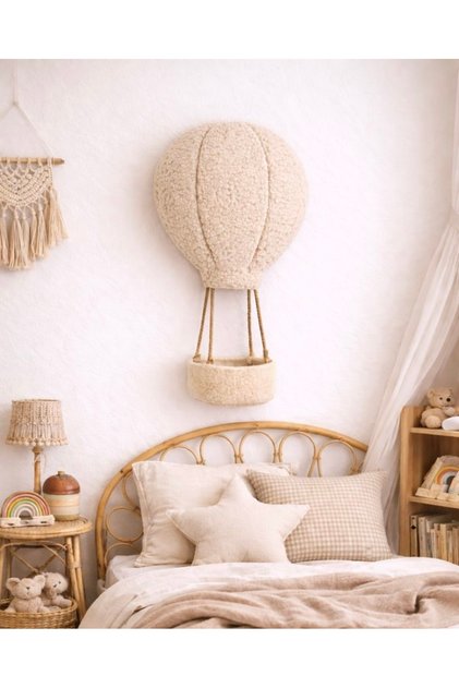 Uçan Balon Duvar Süsü Teddy Bohem Çift taraflı Bantlı