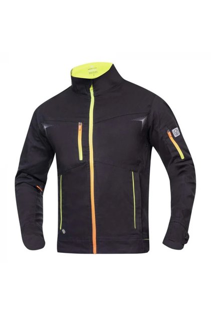 Jachetă de lucru neagră bumbac 98%, culoarea negru, CREATRON