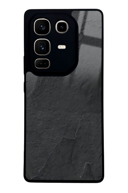 Infinix Note 50 Pro Black Marble Design Glossy Phone Case