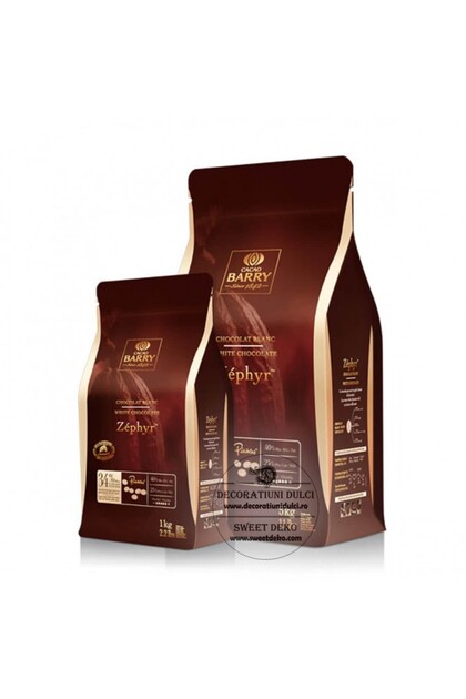 Ciocolata alba premium, Zephyr Cacao Barry - 1kg