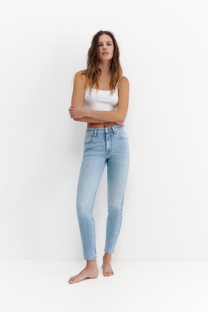 Skinny yüksek bel jean