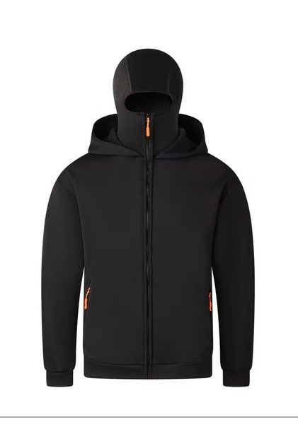 Snow Masked Ninja Unisex Sweatshirt Cardigan 2Strands Thick Fleece