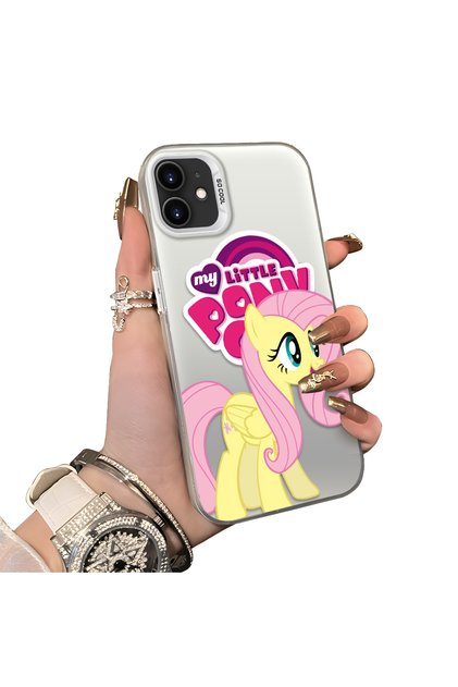 iPhone 12 Compatible Hard Acrylic Back Silicone Edge Lens Protection Case My Little Pony