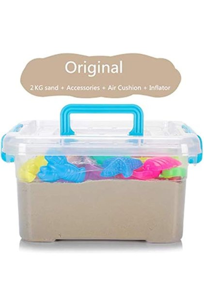2000 Grams Magical Play Sand Toy Set with Accessories- Modeling Clay