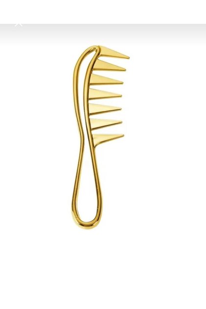 Gold Color Hair Styling Wax Comb