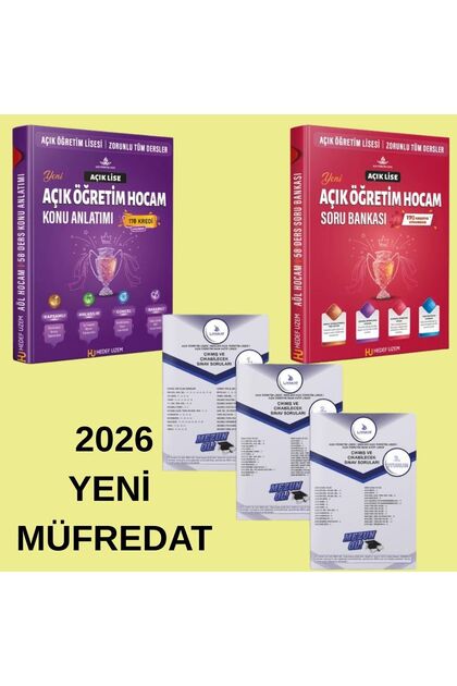 Liyakat Yayınları YENİ MÜFREDAT-Açık Lise AÖL Tüm Dersler Konu