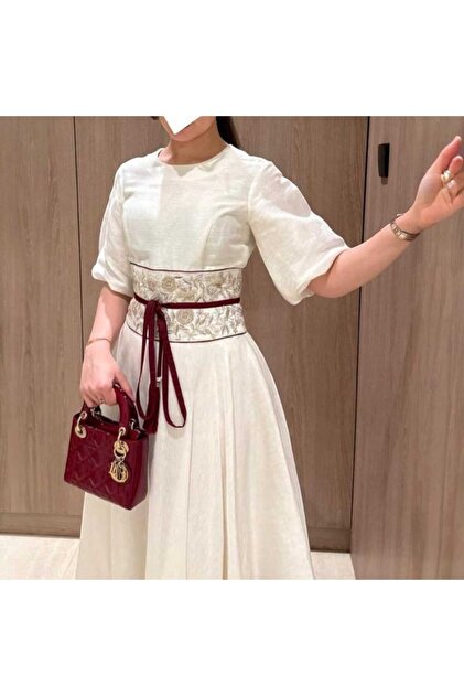 Luxurious flower midi dress 🌸🌹