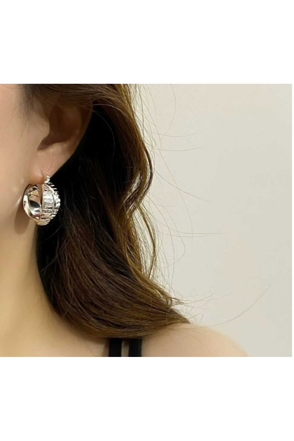 New Women's Cross Hoop Steel Earrings – Stylish Everyday Women's Earrings