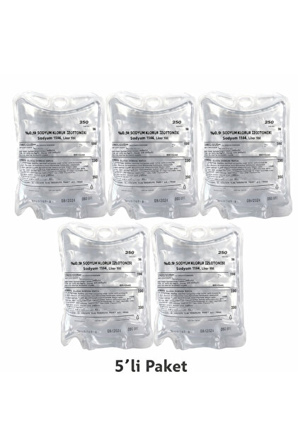 Nacl Burun Temizleme Suyu Serumu (%0.9) 250 Ml x 5adet