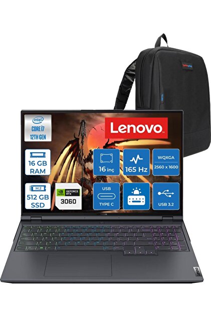 LENOVO Legion 5 Pro I7 12700H 16GB 512GB SSD 6GB/RTX3060 16