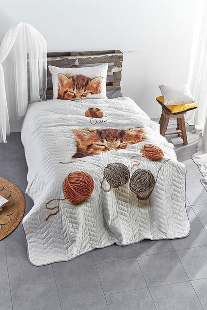 WOOLY BEDSPREAD SET