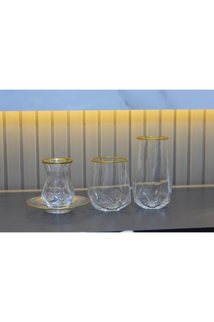 24 PARÇA ALYA SET GOLD DETAYLI