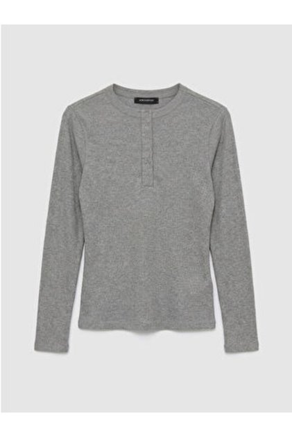 Artı-Store Women's Long-Sleeved Bodysuit with Cycling Collar, Made of Ribbed Knit Fabrics