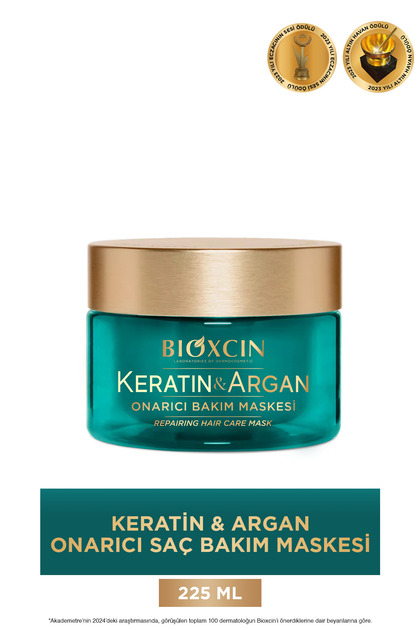 Keratin & Argan Onarıcı Bakım Maskesi 225 ml