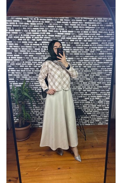 2-Piece Skirt Set Imported Diving Fabric