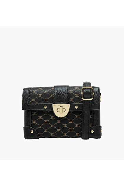 حقيبة كروس بطبعة Monogram مع حزام قابل للفصل