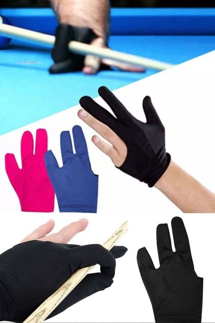 Profesyonel 5 Adet Üç Bant & Snooker & Amerikan Bilardo Eldiveni Rahat Kaygan Ömürlük Eldiven Kalite