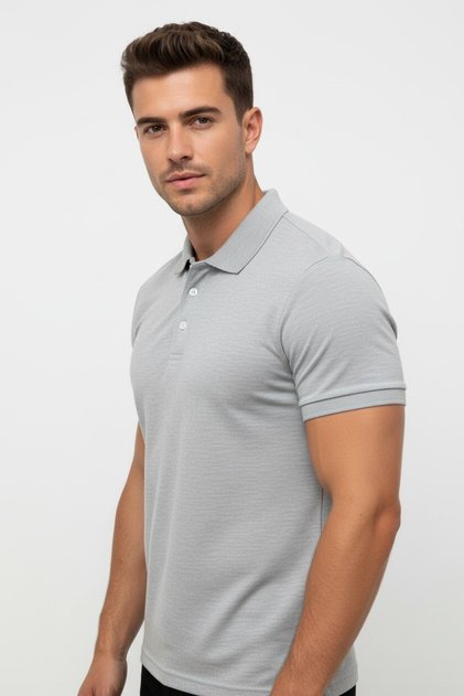 Short-Sleeved Polo Collar Tshirt
