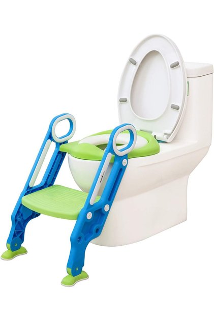 Toddler toilet training seat with drawer