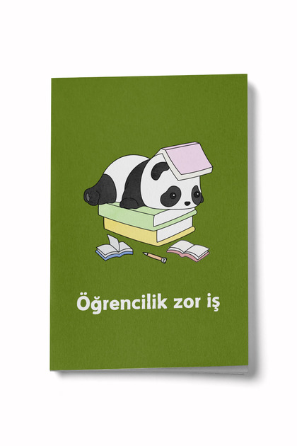 Student Life Difficult Business A6 Lined Mini Notebook Notepad